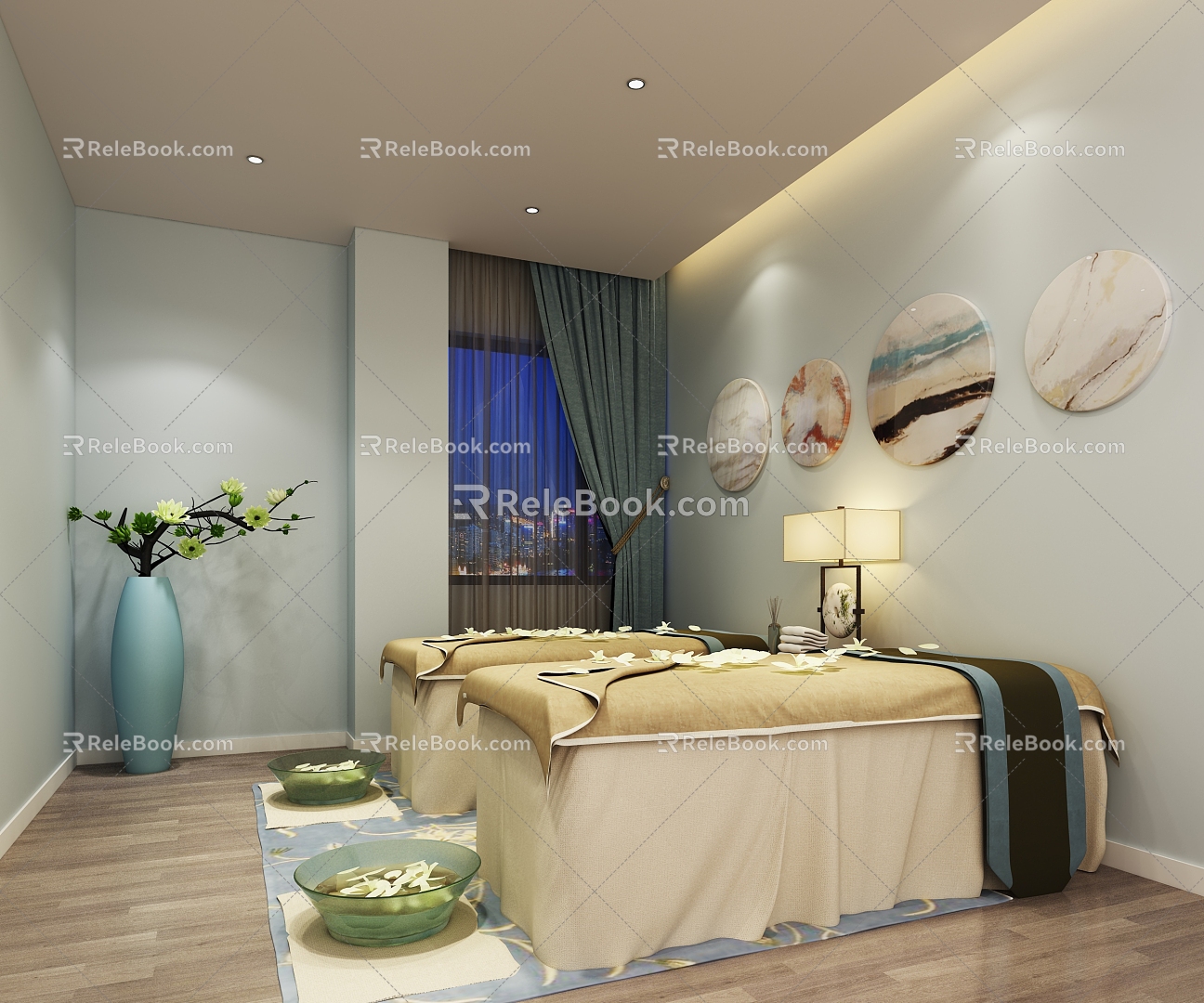 New Chinese Beauty Salon 3d model