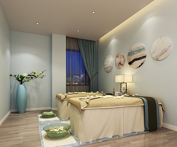 New Chinese Beauty Salon 3d model