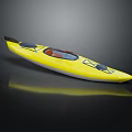 Yellow Kayak Watercraft With Modern Lightweight Design And Comfortable Seat Features
