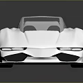 White Futuristic Sports Car With Sleek Aerodynamic Design And Sporty Wheels