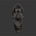 Futuristic Sci-Fi Weapon With Detailed Mechanical Components Metallic Structure And Tactical Combat Design