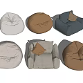 Colorful Bean Bags With Various Designs For Modern Living Room Decor