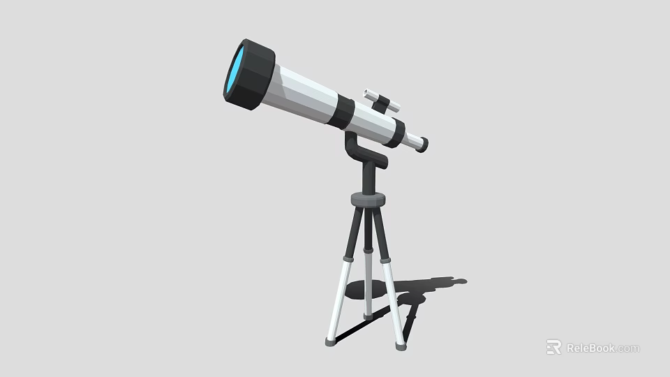 Commercial Telescope Equipment With Tripod Stand For High Precision Observation 3d model 