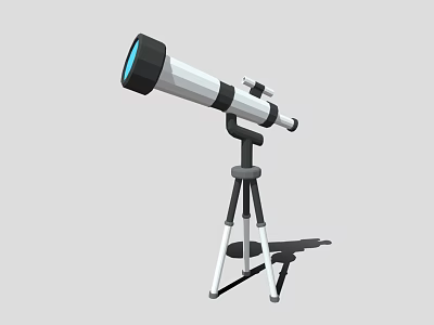 Commercial Telescope Equipment With Tripod Stand For High Precision Observation 3d model