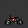 Red and Black KAVU Off Road Motorcycle with Modern Design Details