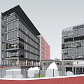 Modern style complex 3d model