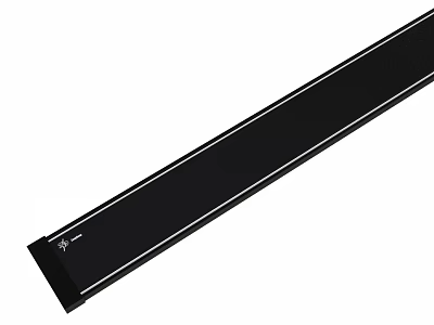 Black Track For Downlights And Spotlights Modern Home Lighting Design 3d model