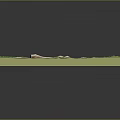 Grassland Scene Model With Lush Green Grass And White Path Details