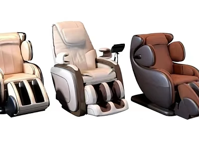 Modern Massage Chairs with Various Styles and Comfortable Ergonomic Designs 3d model