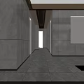 Elegant Modern Hotel Lobby Interior With Marble Reception Desk Textured Wall And Crystal Chandelier