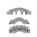 Chinese-style bridge stone arch bridge 3d model
