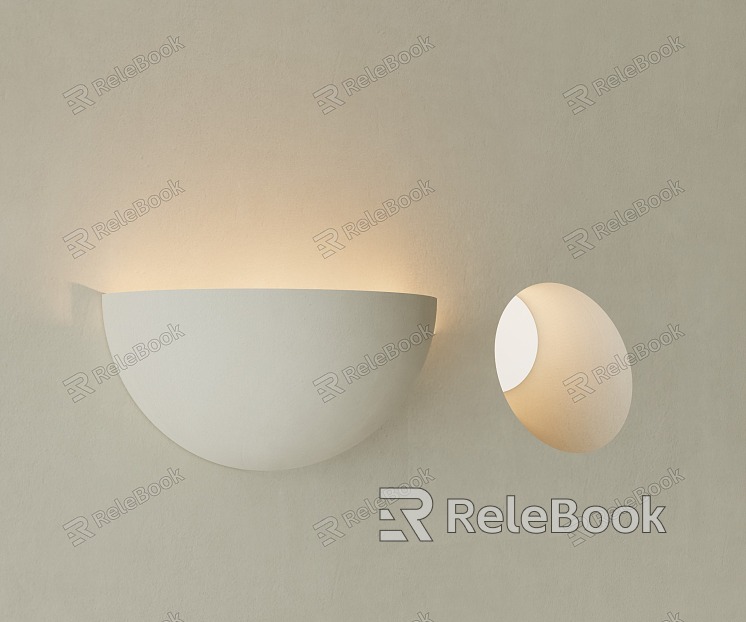 wall lamp gypsum lamp model