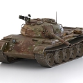 T54 tank T55 tank Soviet tank World War II tank 3d model