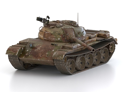 T54 tank T55 tank Soviet tank World War II tank 3d model