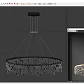 Modern Hanging Crystal Chandelier with Sparkling Crystal Beads and Gold Metal Frame