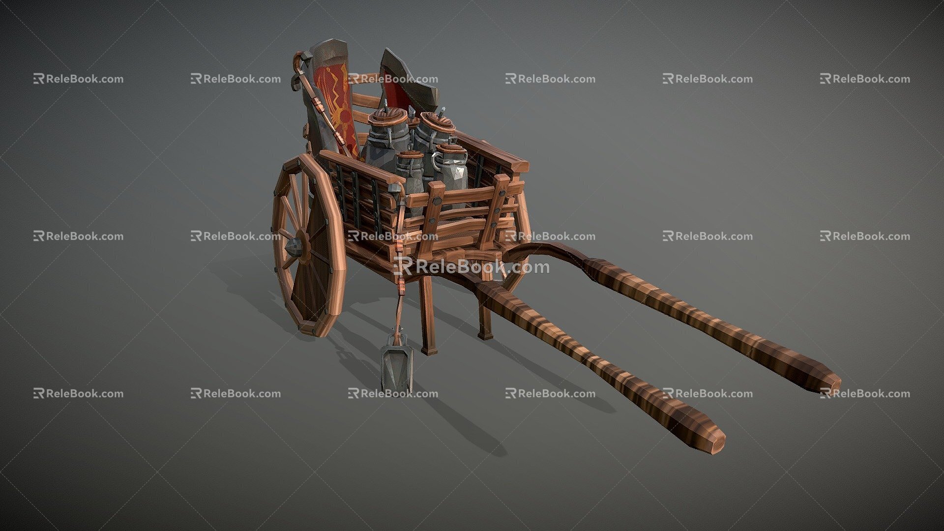 Modern carriage 3d model