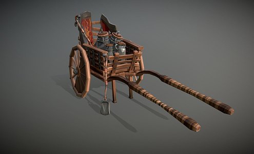 Modern carriage 3d model