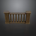 Classic Decorative Road Barrier With Columns And Ornate Design For Safety