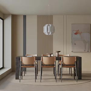 Modern table combination 3d model