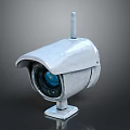 Outdoor Surveillance Camera With Antenna Clear Lens Protective Housing And Stable Mounting Base