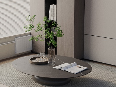 Modern coffee table model