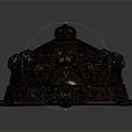 Modern Turtle Shell Metal Turtle Shell 3d model