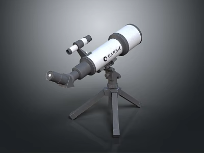 Professional Astronomical Telescope with Tripod for Space Exploration and Universe Observation 3d model
