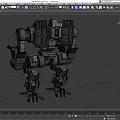 Robot AI Intelligent Machine Mech Warrior Doom Machine Warrior Mechanical Warfighter Super Realistic High Precision Video Level 3d model