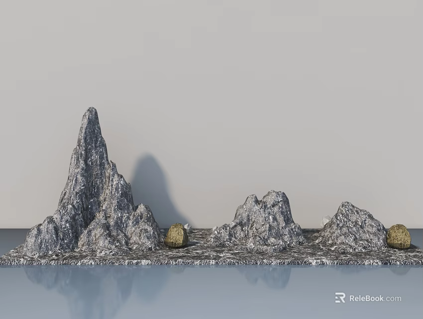 Modern Hinged Door Design For Interior Space With Simple Frame And Smooth Surface 3d model