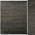 Dark Brown Square Rug With Soft Textured Surface For Living Room Decor