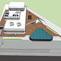 Modern Detached Villa Featuring Rooftop Terrace Swimming Pool Sun Loungers And Greenery