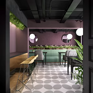 Modern Restaurant 3d model
