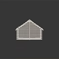 Traditional Rustic Log Cabin Exterior With Thatch Roof And Wooden Log Walls