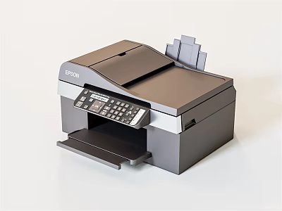 Epson Multifunctional Office Appliance Printer With Control Panel And Paper Tray 3d model