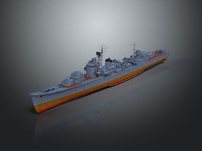 Industrial LOFT Warship Ship Warship 3d model