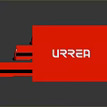 Red Household Drawer Cabinet With Three Drawers And White URRSA Lettering