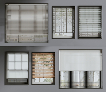 Modern venetian blinds 3d model