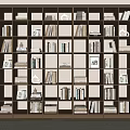 Bookcase Decorative Cabinet Bookcase Book Combination Bookshelf Ornaments Decorative Ornaments Open Solid Wood Bookcase 3d model