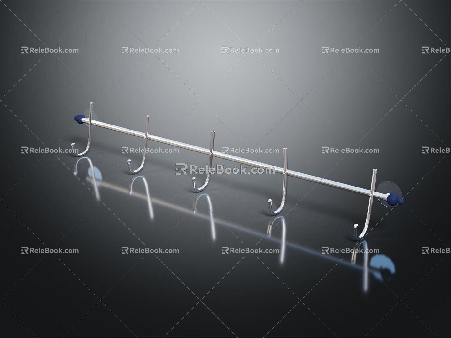 Modern Hook Clothes Hook Metal Hook Iron Frame 3d model