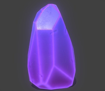 Gem Ore Diamond Rough Crystal Cartoon Crystal 3d model