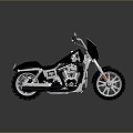 Modern motorcycle two-wheeled motorcycle off-road motorcycle road racing motorcycle 3d model