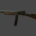 Vintage Bolt Action Rifle With Wooden Stock Metal Barrel And Detachable Magazine