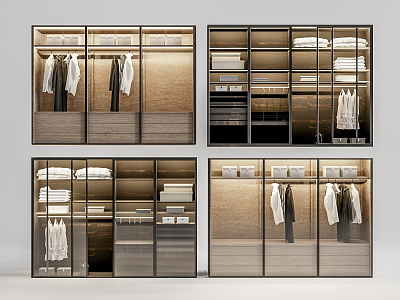 Modern wardrobe 3d model