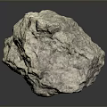 Natural Stone and Wood Decorative Object With Rough Surface and Organic Texture