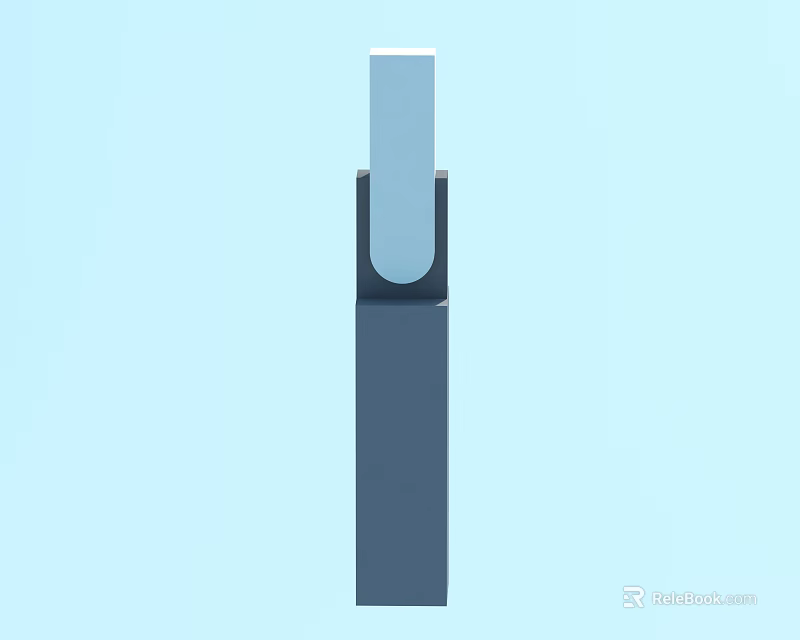 Modern Outdoor Light With Minimalist Cylindrical Structure And Two Tone Color Design 3d model 