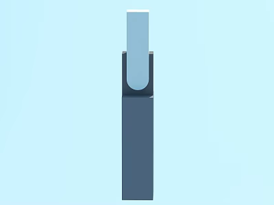 Modern Outdoor Light With Minimalist Cylindrical Structure And Two Tone Color Design 3d model