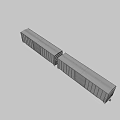 Rusted Functional Freight Train Car with Cargo Storage and Metal Frames