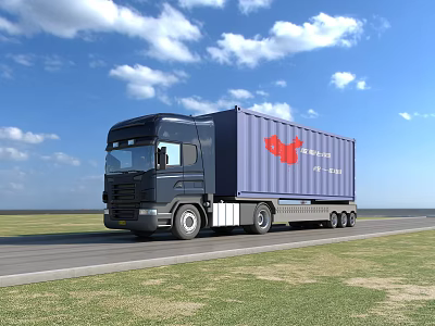 modern truck 3d model