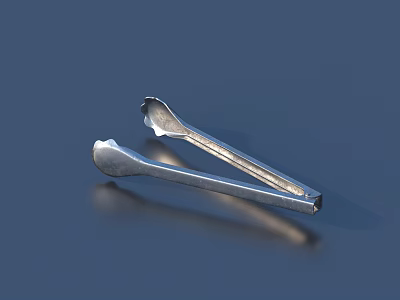 Stainless Steel Food Tongs Kitchen Utensil With Durable Grip And Sleek Design 3d model