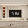 TV background cabinet TV background wall 3d model